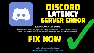 Discord Latency Fix ✅ Discord Internal Server Error 500  Discord Elevated Api Error [upl. by Mattheus562]