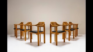 Six Dining Chairs in Beech by Ansager Möbler Denmark 1960s [upl. by Sherrie]