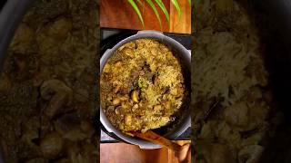 mushroom biryani  mushroom biryani recipe  mushroom green biryani  naati style mushroom biryani [upl. by Enomaj]