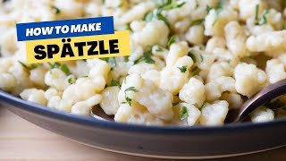 How To Make German Spaetzle or Spätzle From Scratch [upl. by Atinihs]