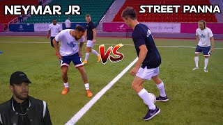 Street Panna vs Neymar Jr 1v1 Challenge Ft Xavi Simons PSG in Qatar [upl. by Christiano]