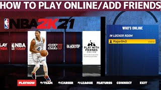 HOW TO PLAY MULTIPLAYER amp MYCAREER IN NBA 2K21 [upl. by Ybor]