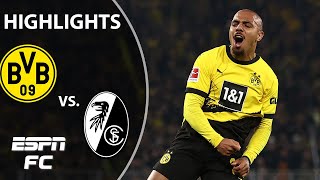 🚨 CLEAN SHEET 🚨 Dortmund vs SC Freiburg  Bundesliga Highlights  ESPN FC [upl. by Eitteb]