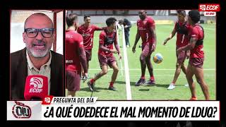 ECDF UIO  ¿A QUÉ SE DEBE EL MAL MOMENTO DE LIGA DE QUITO [upl. by Joacimah]