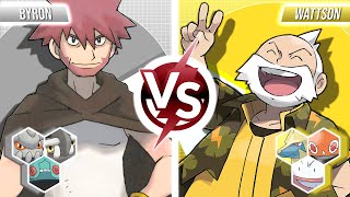 Byron vs Wattson  Pokemon Battle Exhibition Match [upl. by Auqenes187]