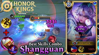 Shangguan Gameplay  How to Carry Team When One of Them is a Trolled  Honor of Kings [upl. by Yraeg]