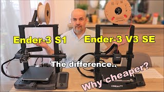 Difference between Ender3 S1 and Ender3 V3 SE  Why is newer printer cheaper Which one is better [upl. by Oleg]