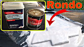 HOW TO MAKE RONDO A BRUSHABLE FILLER USING FIBERGLASS RESIN AND BODY FILLER BONDO  MR RANDOM [upl. by Leveridge761]