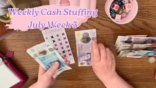 July Week 3  UK cash stuffing  Low income  Saving Challenges [upl. by Erdnaid]