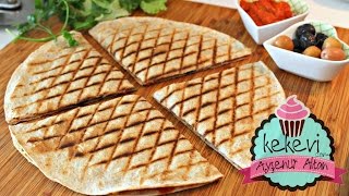 Ajvar Soslu Lavaş Tost Izgara Tavada  Ayşenur Altan Yemek Tarifleri [upl. by Apfel255]