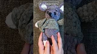 CUTE MOUSE crocheted from plush yarn 😍 amigurumi crochet toys [upl. by Dorena606]