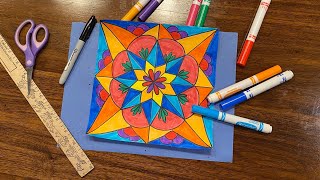 Art Challenge 3 Radial Symmetry [upl. by Lanoil]