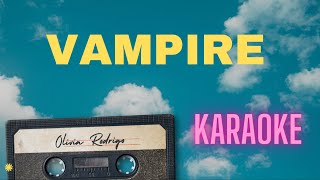 VAMPIRE  Olivia Rodrigo KARAOKE Male Key Piano [upl. by Lexy]