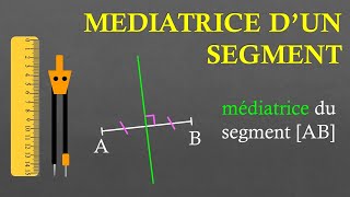 6e Construire la médiatrice dun segment [upl. by Palgrave]