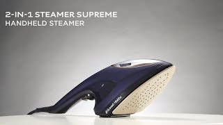 2in1 Steamer Supreme Handheld Steamer 360° RHC470  Russell Hobbs [upl. by Schindler]