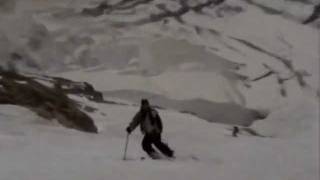 Telemark Skiing the Marinelli Couloir  Spring 2003 [upl. by Schug197]