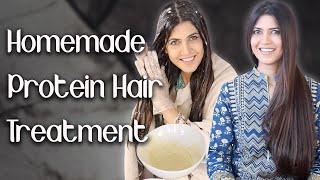 Homemade Protein Treatment for Thick Long Strong Hair  Ghazal Siddique [upl. by Ariay]