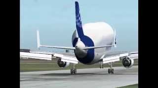 FS9 Airbus Beluga landing [upl. by Ilyssa]