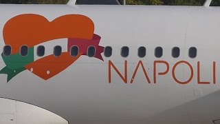 FullHD quot❤ Napoliquot livery easyJet A319 takeoff at GenevaGVALSGG [upl. by Atsahc]