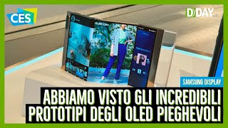 Abbiamo visto gli incredibili prototipi dei nuovi OLED pieghevoli Samsung [upl. by Skipper262]