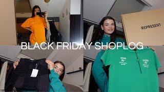 BLACK FRIDAY SHOPLOG REPRESENT BERSHKA DOUGLAS  NADINE AMBER [upl. by Divadnhoj]