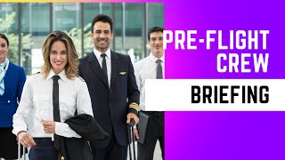 PRE FLIGHT CREW BRIEFING CABIN CREW VLOG FLIGHT ATTENDANT LIFE LIFE OF A FLIGHT ATTENDANT [upl. by Leind]