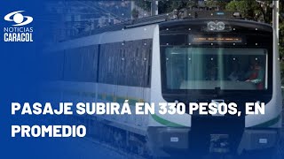 Tarifas del metro de Medellín suben en 2024 [upl. by Nosnibor]