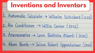 Inventors and inventions  top 10 inventors and their inventions  inventions [upl. by Leon]