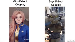 Girls Cosplay vs Boys Cosplay Fallout Edition 2 [upl. by Nylia852]