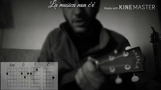 La musica non cè  Coez cover ukulele [upl. by Kohsa]