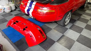 Porsche 928 Rear Bumper restoration [upl. by Juley]