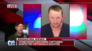 Homeowner describes capturing suspected Ortonville shooter [upl. by Clift394]