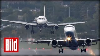 Pilot rettet Flugzeug  Gefährliche Landung in Birmingham  Airport  landing  Tower [upl. by Ellsworth]