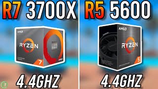 Ryzen 7 3700X vs Ryzen 5 5600  Difference [upl. by Hamas]