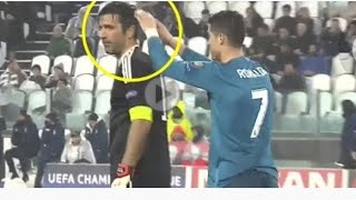 MIRA lo QUE HIZO CRISTIANO RONALDO a BUFFON DESPUES del GOL de CHILENA [upl. by Tiloine]