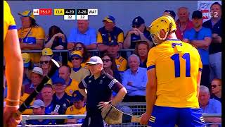 JOHN MULLANE SHUTS HIS EYES B4 MARK RODGERS SHUTS HIS MOUTH  CLARE V WATERFORD 2024 MUNSTER HURLING [upl. by Yllop]