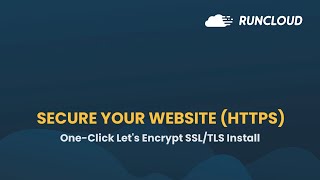 How Secure Your Website With HTTPS in RunCloud [upl. by Mascia144]