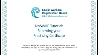 MySWRB tutorial  Practising Certificate renewal [upl. by Shrier]