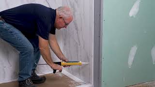 FlexStone Installation  Caulking Joints with Silicone [upl. by Assirrec]