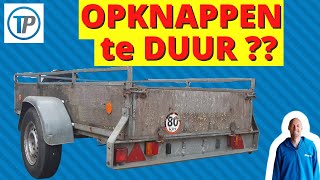 AANHANGER OPKNAPPEN AANHANGER OPKNAPPEN VIDEO AANHANGWAGEN OPKNAPPEN AANHANGER RENOVEREN TRAILER [upl. by Bellew473]