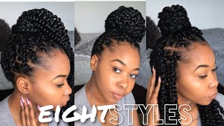 How To Style Passion Twist  8 Easy Styles  Kinzey Rae [upl. by Flanders]