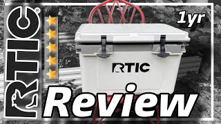 RTIC 32QT Ultra Light Cooler Review  1 year of use [upl. by Aicirtac]