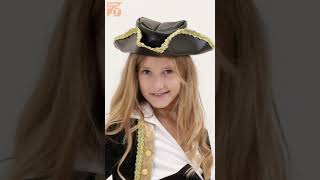 ❤️🌍🏴‍☠Deluxe pirate costume for girls colonial collection  Made By Funidelia [upl. by Dnalon]