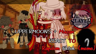 Uppermoons  Muzan react to random tiktok meme Request English  Indo short video [upl. by Omar]