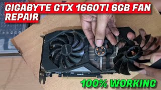 Gigabyte GTX 1660Ti Fan Repair [upl. by Rondon]