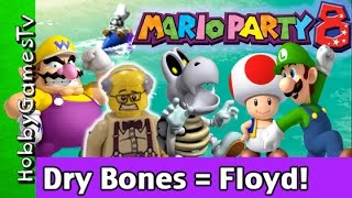 Mario Party 8 Floyd Dry Bones Nintendo Wii GamePlay HobbyKids  HobbyFloyd by HobbyGamesTV [upl. by Ainesej438]