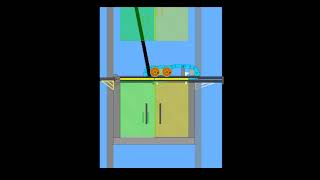 How Elevator Works Algodoo Simulation shorts [upl. by Euqinmod]