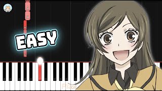 Kamisama Kiss OP 2  quotKamisama no Kamisamaquot  EASY Piano Tutorial amp Sheet Music [upl. by Haliled765]