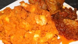 HOW TO MAKE YAM PORRIDGE WITHOUT PALM OIL [upl. by Oswal897]