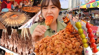 요즘은 아파트에서도 축제가 열리네요😮 길거리음식 먹방  낙지호롱 염통꼬치 빨간오뎅 호떡 탕후루  Street Foods MUKBANG [upl. by Ramey]